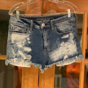 American Eagle Distressed Jean Shorts
